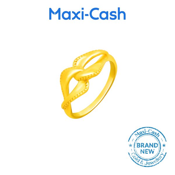 Gold Interlace Ring in 916 Gold