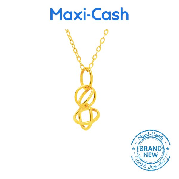 Precious Loops Necklace in 916 Gold