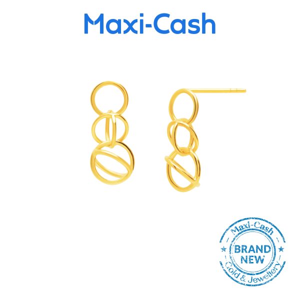 Precious Loops Earrings in 916 Gold