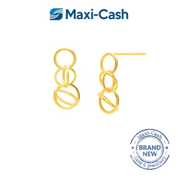 Precious Loops Earrings in 916 Gold