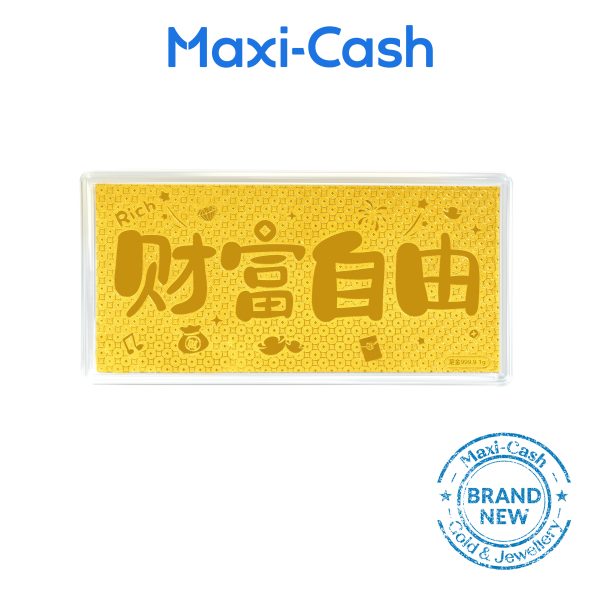 Financial Independence Gold Bar in 999 Gold