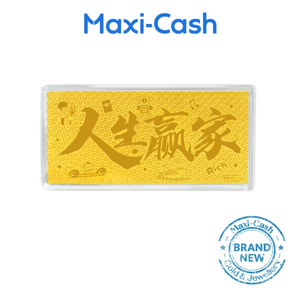 Lifetime Winner Gold Bar in 999 Gold