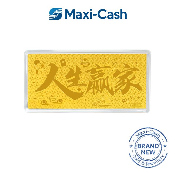 Lifetime Winner Gold Bar in 999 Gold