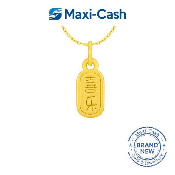 Blessing (Peace and Happiness) Pendant in 999 Gold - Image 2