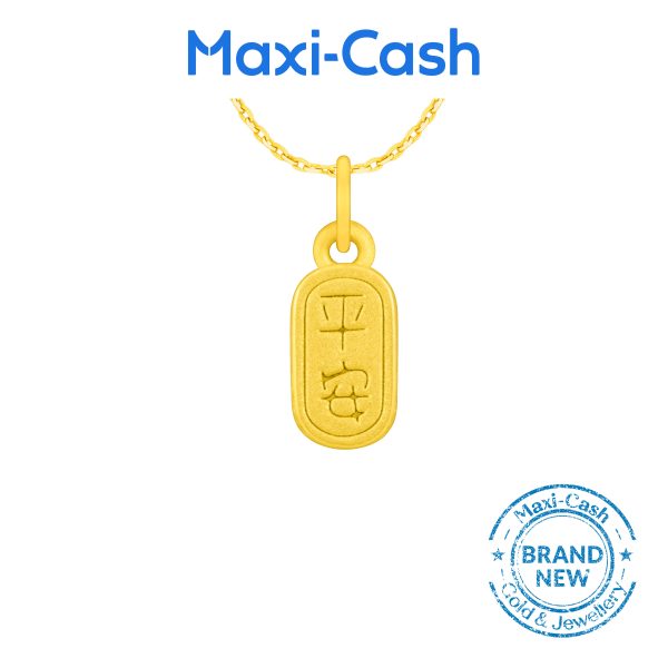 Blessing (Peace and Happiness) Pendant in 999 Gold
