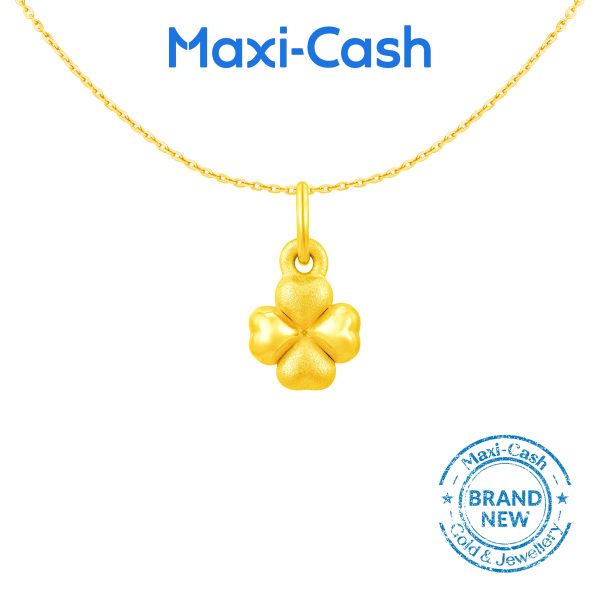 Four Leaf Clover Pendant in 999 Gold