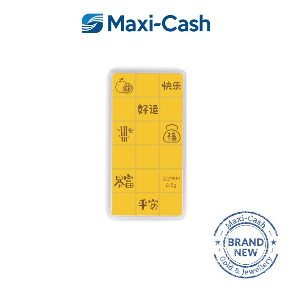 Full of Happiness Mini Gold Bar in 999 Gold - Image 2