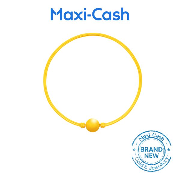 Golden Bead Bangle in 916 Gold - Image 2
