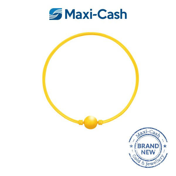 Golden Bead Bangle in 916 Gold - Image 2