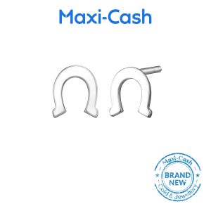 Horse Shoe Tinkles Earrings in 18K White Gold