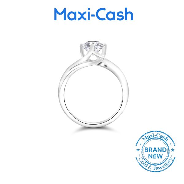 True Carat Diamond Divine Ring in 18K White Gold - Image 2