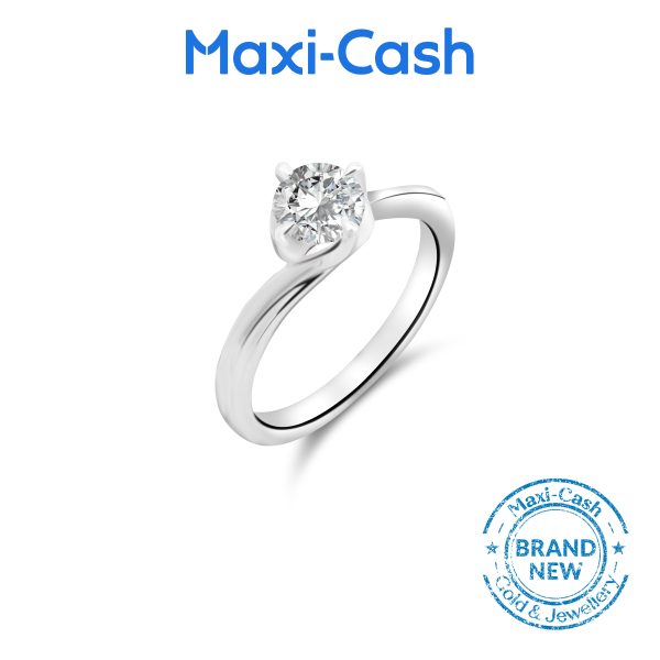 True Carat Diamond Divine Ring in 18K White Gold