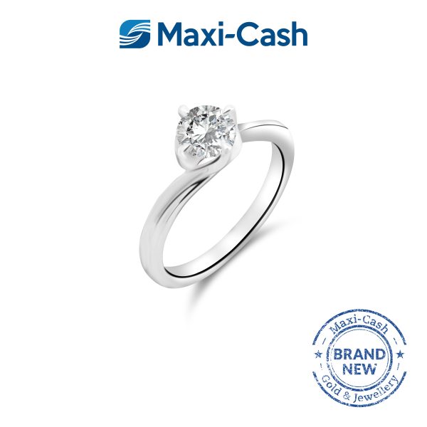 True Carat Diamond Divine Ring in 18K White Gold