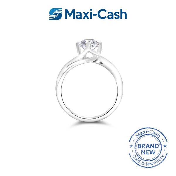 True Carat Diamond Divine Ring in 18K White Gold - Image 2