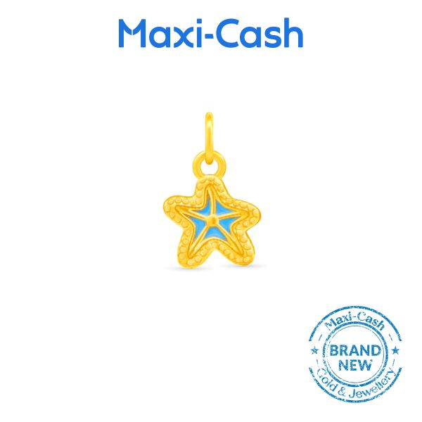Enchanting Starfish Fantasi Charm in 999 Gold