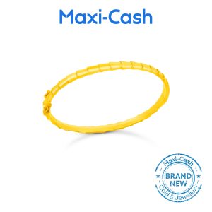 Serpent Elegance Bangle in 916 Gold