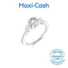 True Carat Diamond Nuevo Round Trilogy Ring in 18K White Gold