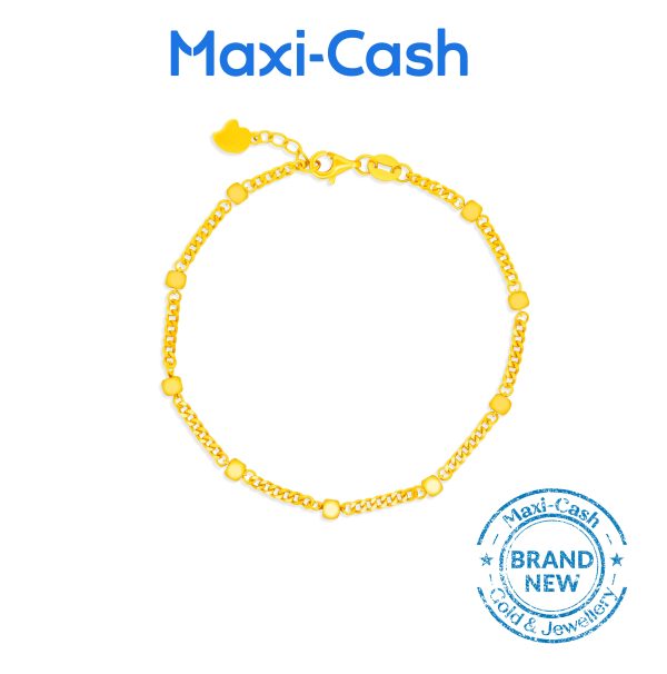 Beaded Elegance Bracelet in 999 Gold