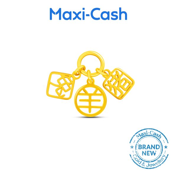 Trio Match Zodiac Fantasi Charm in 916 Gold (Rabbit, Goat, Pig)