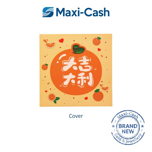 Lucky Fruits Orange Gold Keychain in 999 Gold - Image 2