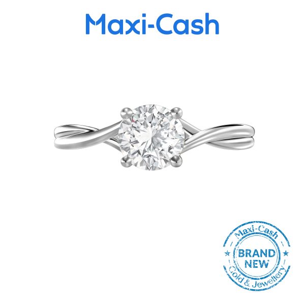 True Carat Diamond Infinity Ring in 18K White Gold