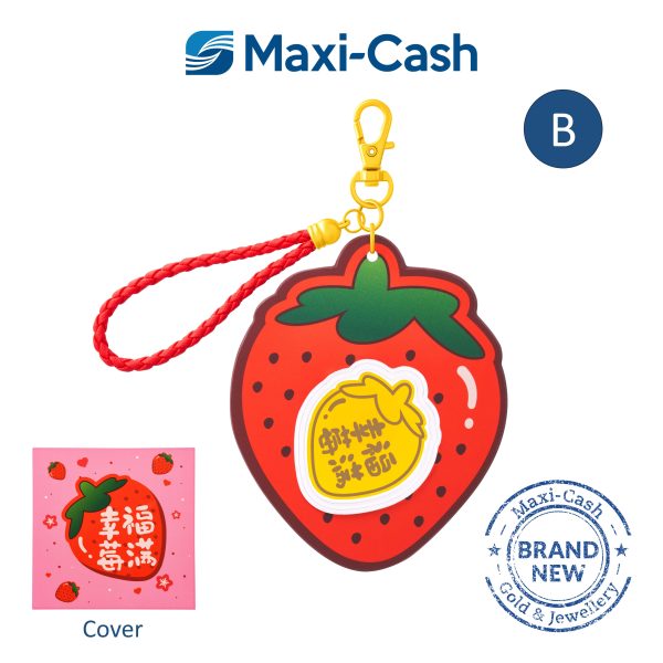 Lucky Fruits Keychain in 999 Gold [Mix & Match: Bundle of 2] - Image 3