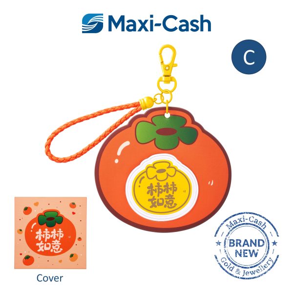 Lucky Fruits Keychain in 999 Gold [Mix & Match: Bundle of 2] - Image 4