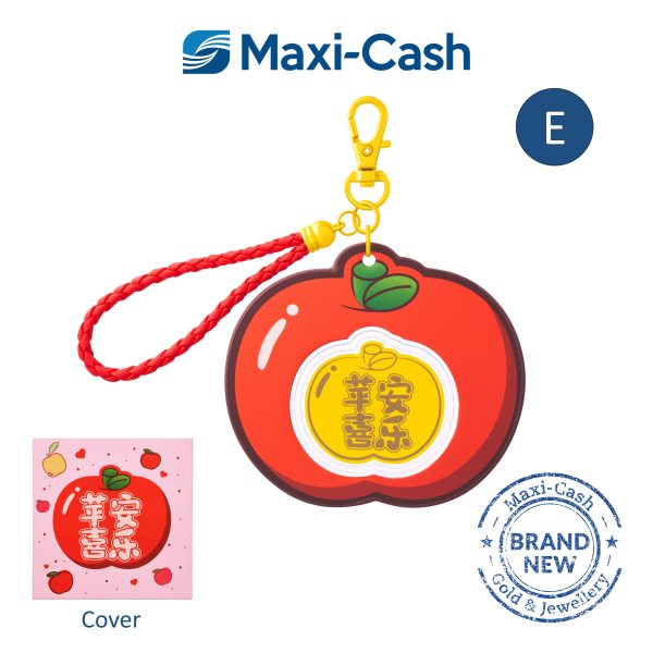Lucky Fruits Keychain in 999 Gold [Mix & Match: Bundle of 2] - Image 6