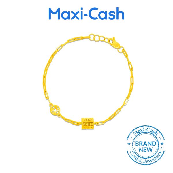 Golden Abacus Bracelet in 916 Gold