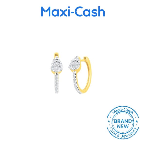 Diamond Radiant Dew Earrings in 18K Yellow Gold