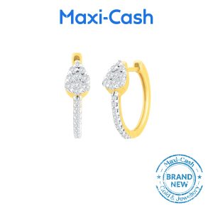Diamond Radiant Dew Earrings in 18K Yellow Gold