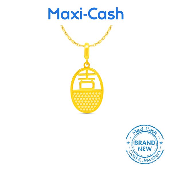 Fortune Luck Pendant in 916 Gold - Image 2