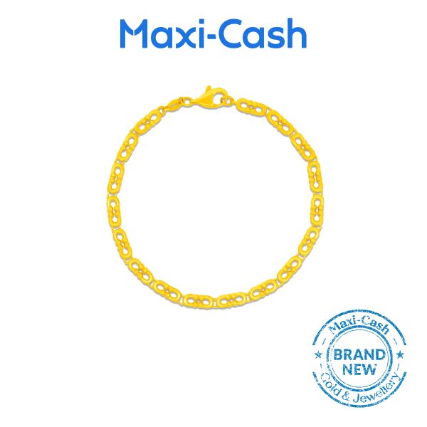 Infinity Loops Bracelet in 916 Gold