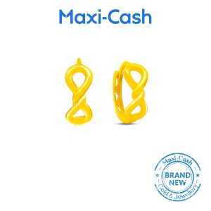 Infinity Knots Earrings in 916 Gold