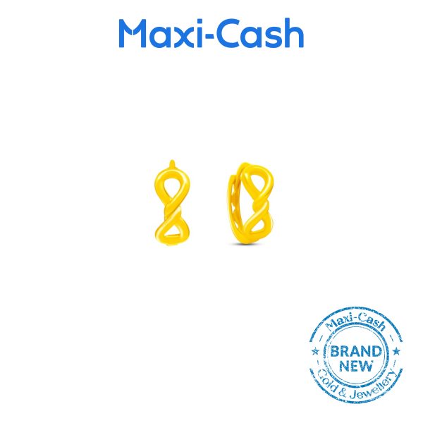 Infinity Knots Earrings in 916 Gold
