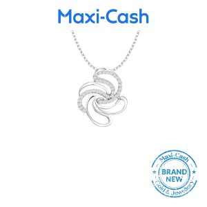 Diamond Infinite Brilliance Pendant in 18K White Gold
