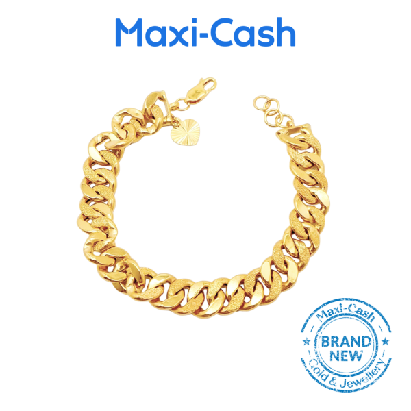 Cuban Link Bracelet in 916 Gold