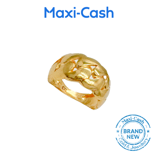 Cuban link Ring in 916 Gold