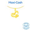 Heart in Heart Pendant in 916 Gold