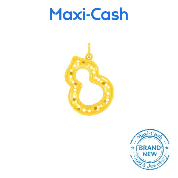 Golden Gourd (Hulu) Pendant in 999 Gold - Image 2