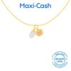 Golden Apple Tulip Nephrite Pendant in 999 Gold