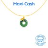 Harmony Ruyi Knot Nephrite Pendant in 999 Gold