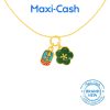Blessing Cherry Blossom Nephrite Pendant in 999 Gold