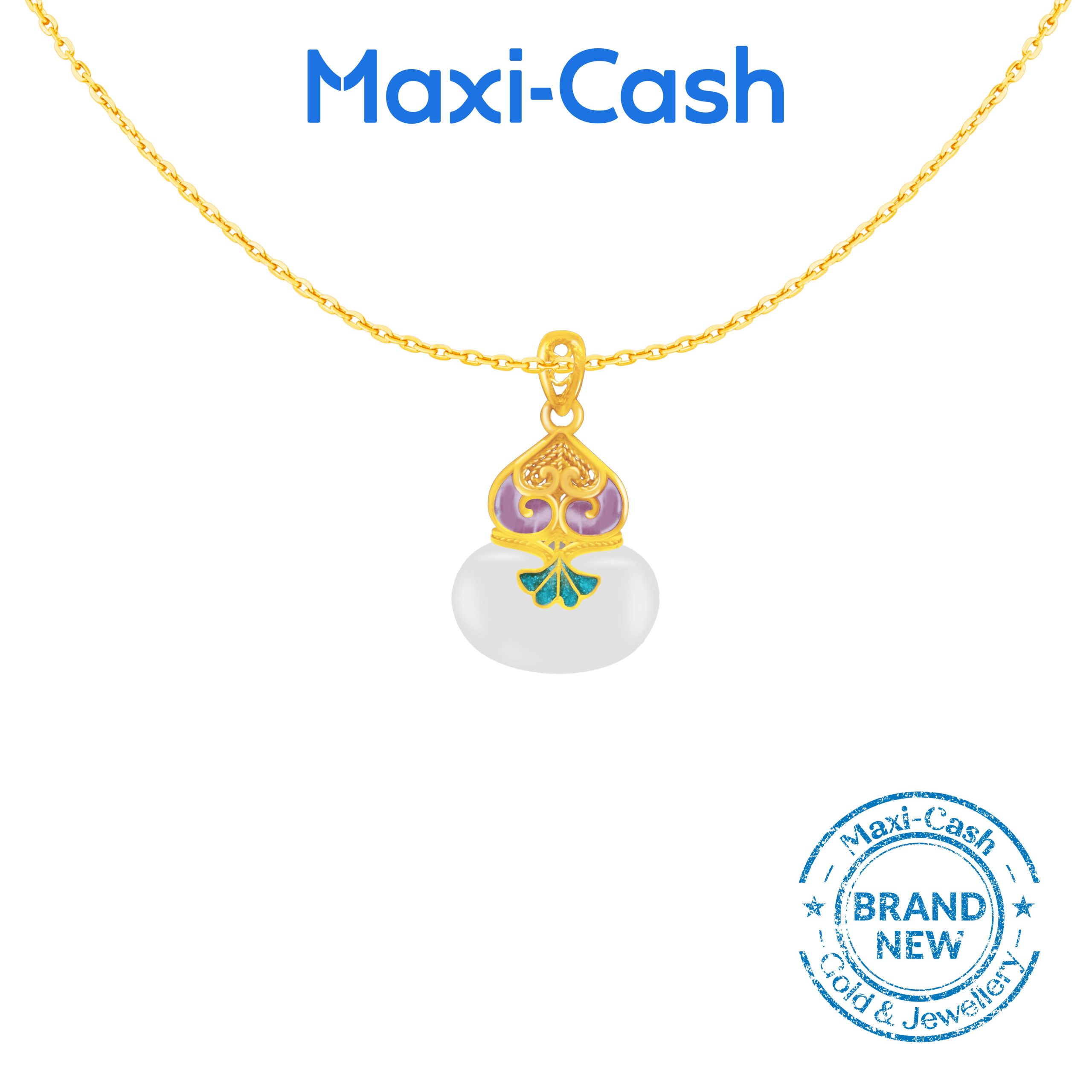Grand Prosperity Nephrite Pendant in 999 Gold