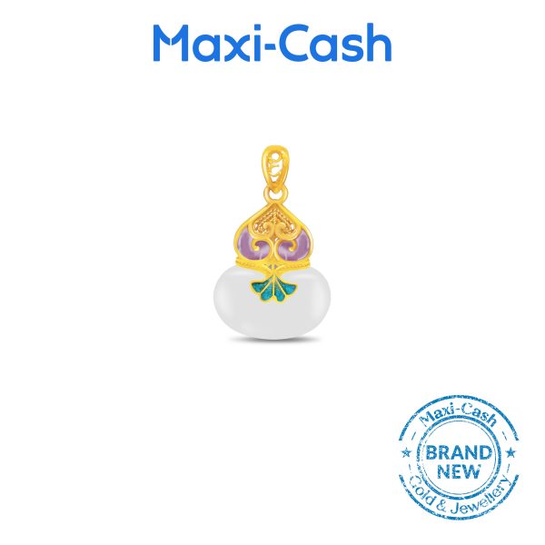 Grand Prosperity Nephrite Pendant in 999 Gold - Image 2