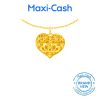 Lattice Heart Pendant in 999 Gold
