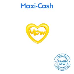 Mom always in my heart Fantasi Charm in 916 Gold