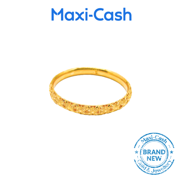Desi Karuṇai Hollow Bangle in 916 Gold