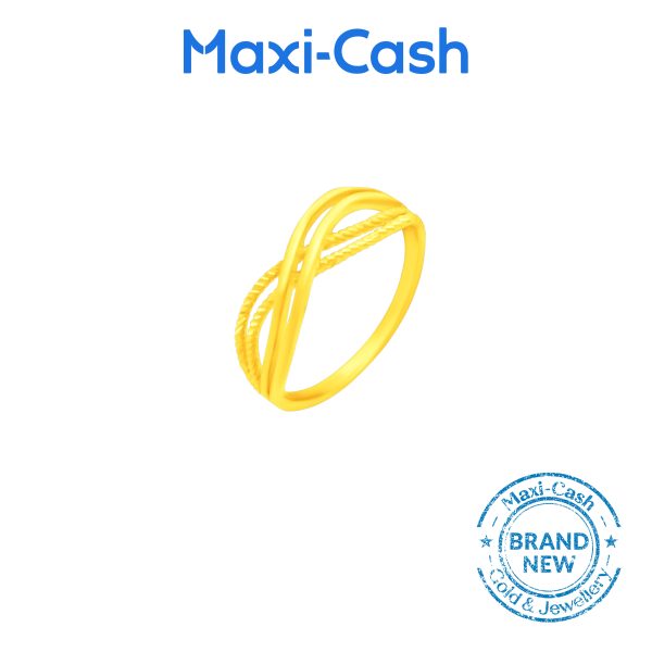 Crossover Ring in 916 Gold