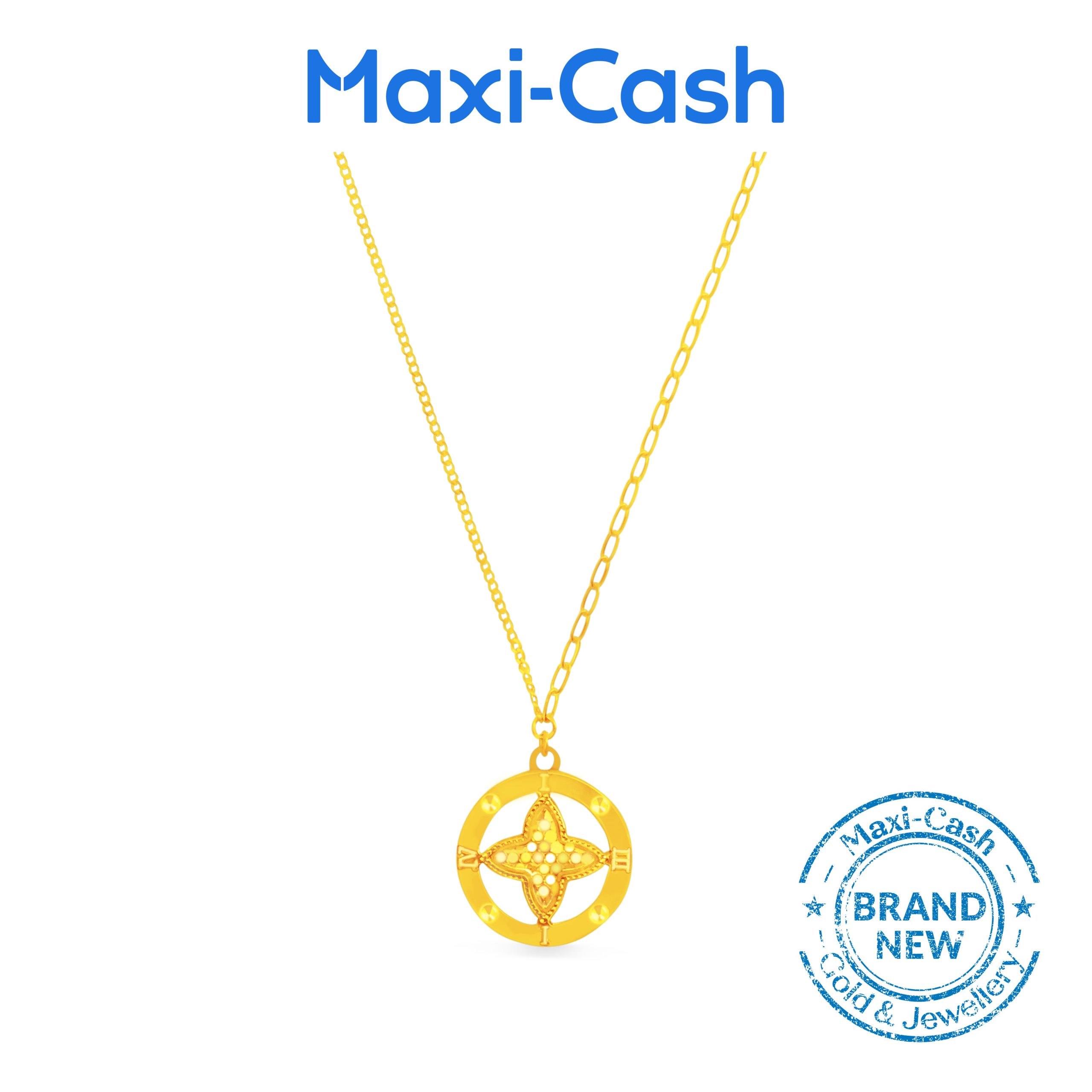 Stellar Embrace Necklace in 916 Gold